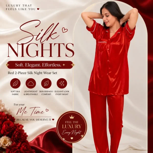 night suit red
