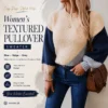 textured pullover sweater