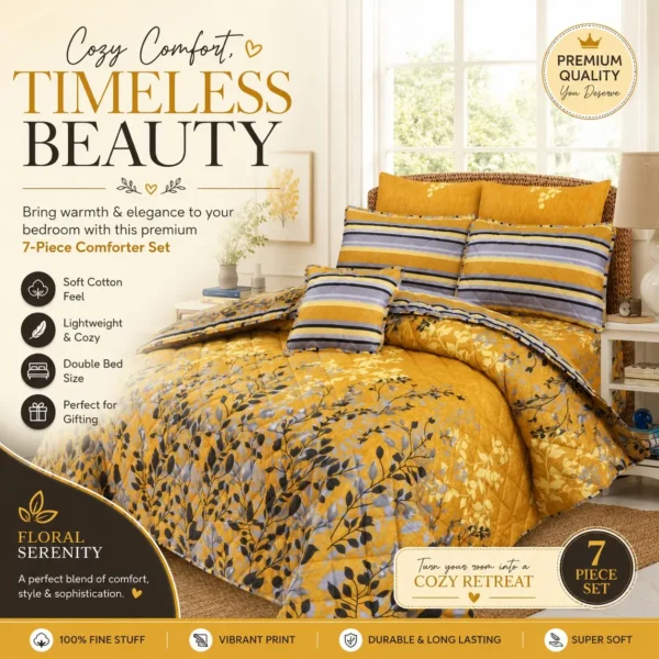 cotton comforter floral