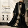 abaya black georgette