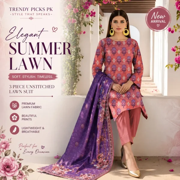 lawn suit pink