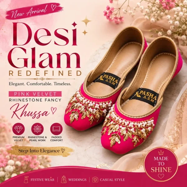 khussa women pink