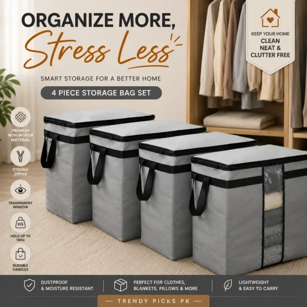 storage bags grey non