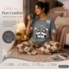 cotton jersey night suit grey classic