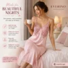 silk nightgown pink
