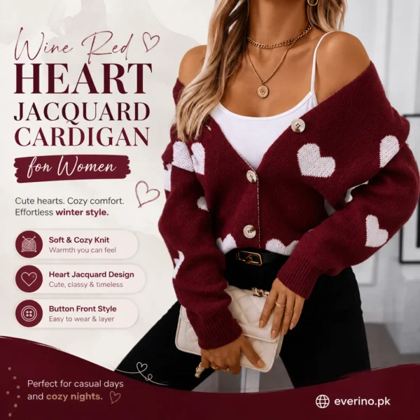 wine red heart