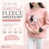 pink rabbit sweatshirt