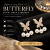 earrings butterfly zircon