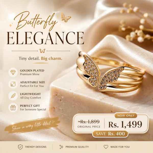 ring adjustable butterfly