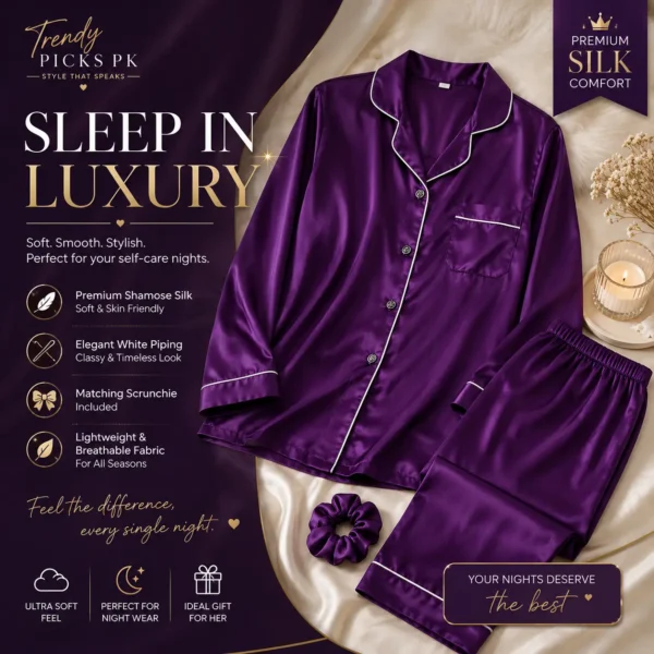 night suit purple
