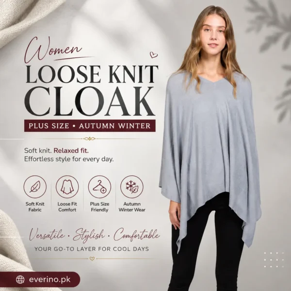 loose knit cloak