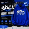 velvet hoodie skull