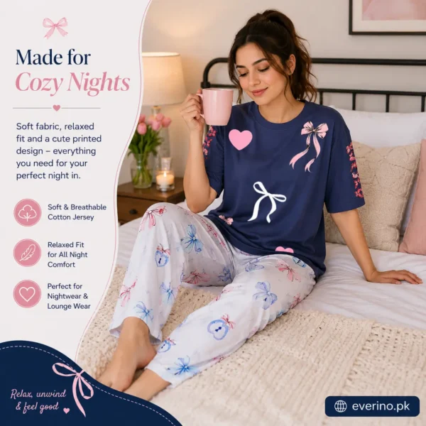 cotton jersey night suit