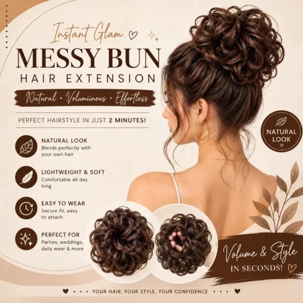 hair accessory messy