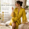 kimono bathrobe yellow