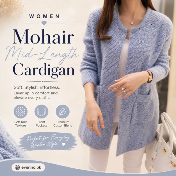 light blue mohair