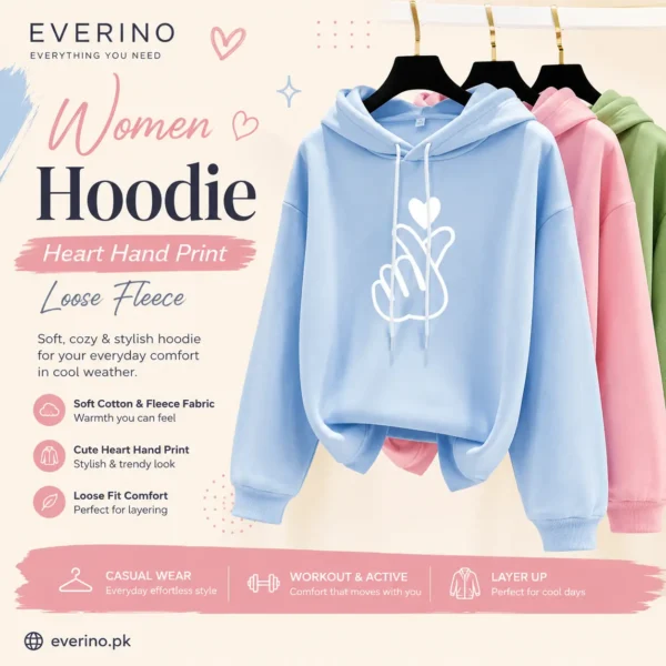 hoodie heart hand