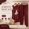 night suit maroon