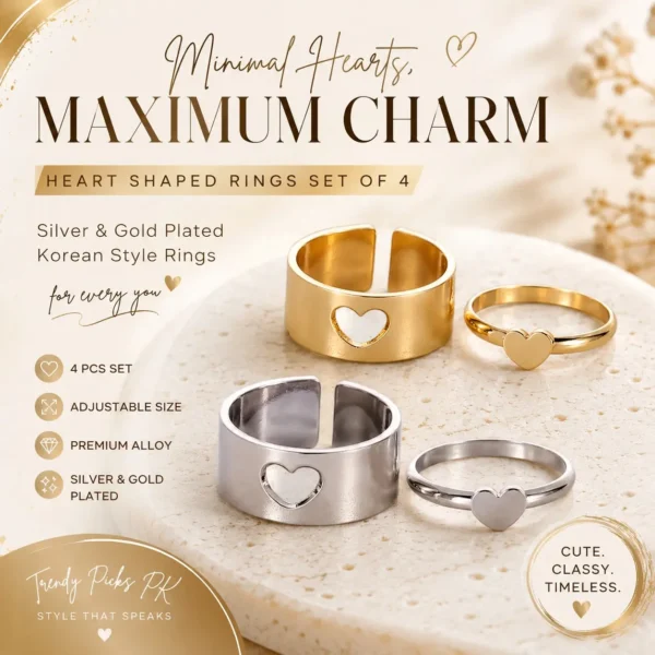 ring heart shaped