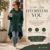 hooded vest green
