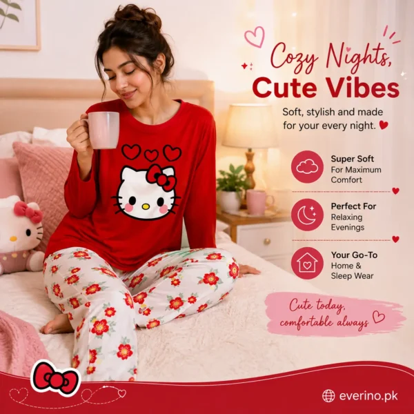 hello kitty printed red