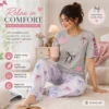 cotton jersey night suit grey