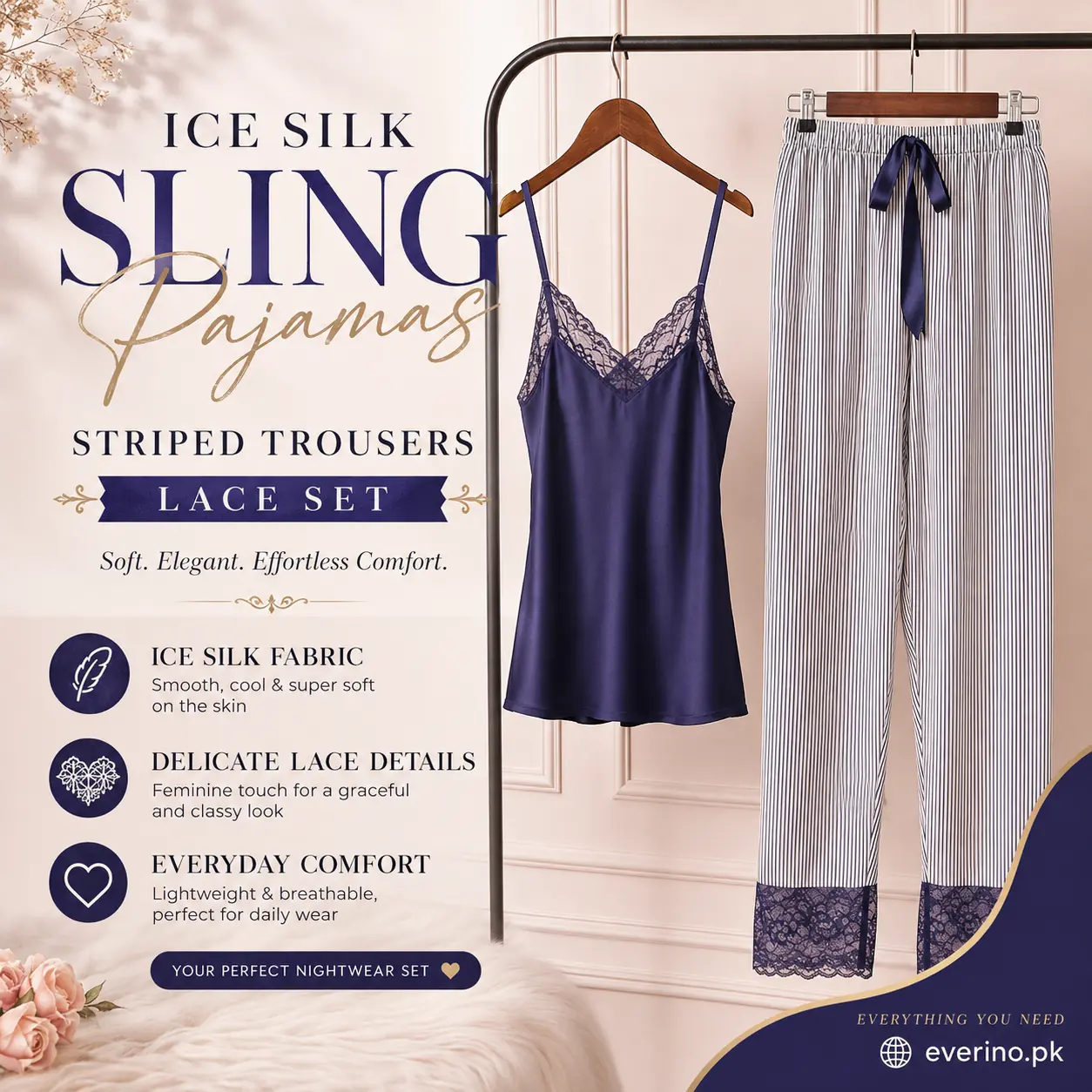 silk pajama set a745