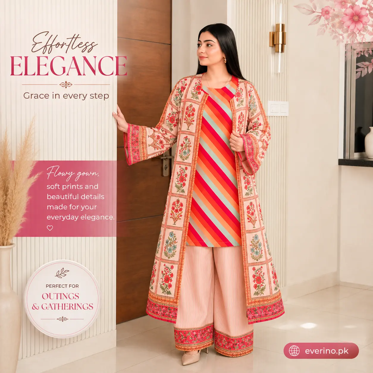 full printed elegant