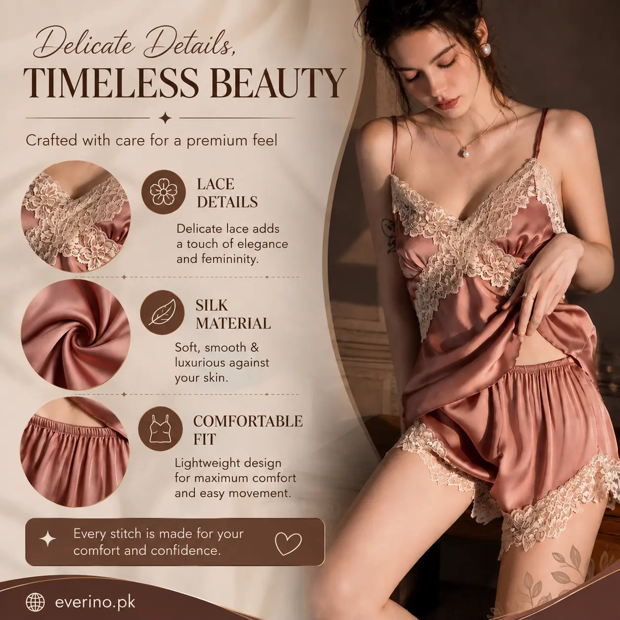 silk pajama set