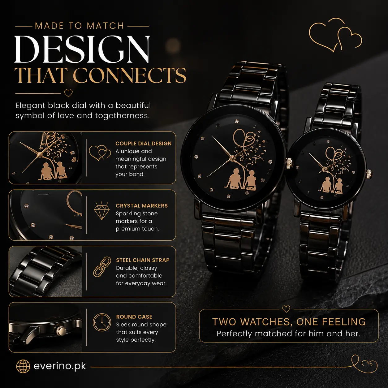 unisex movement quartz