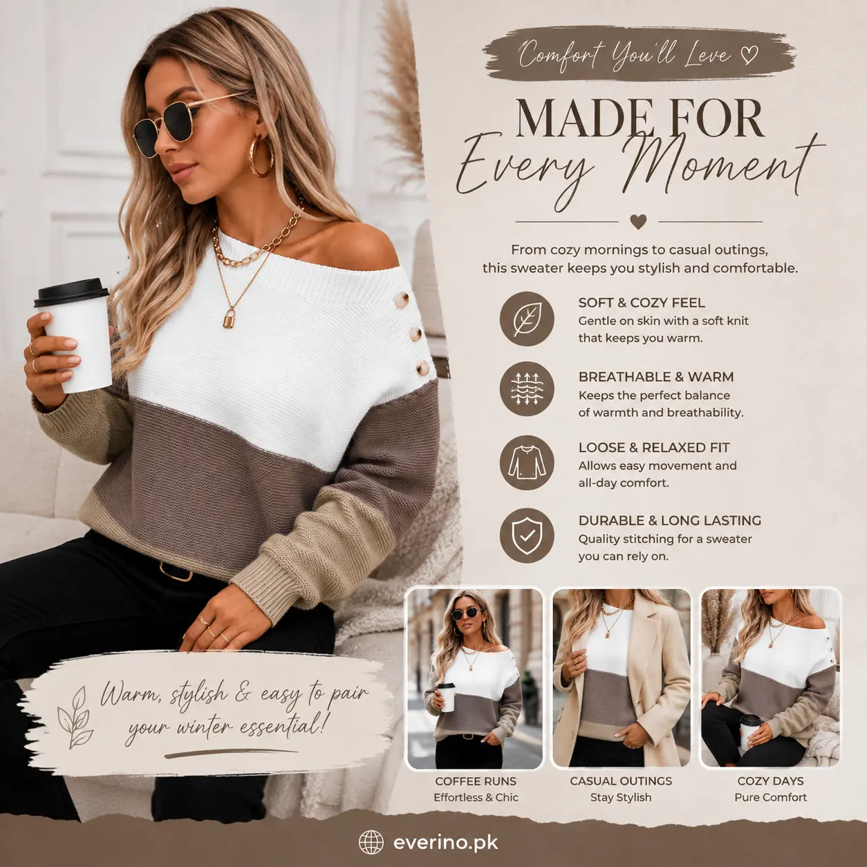 loose knit sweater