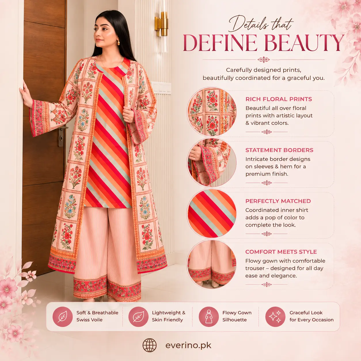 full printed elegant