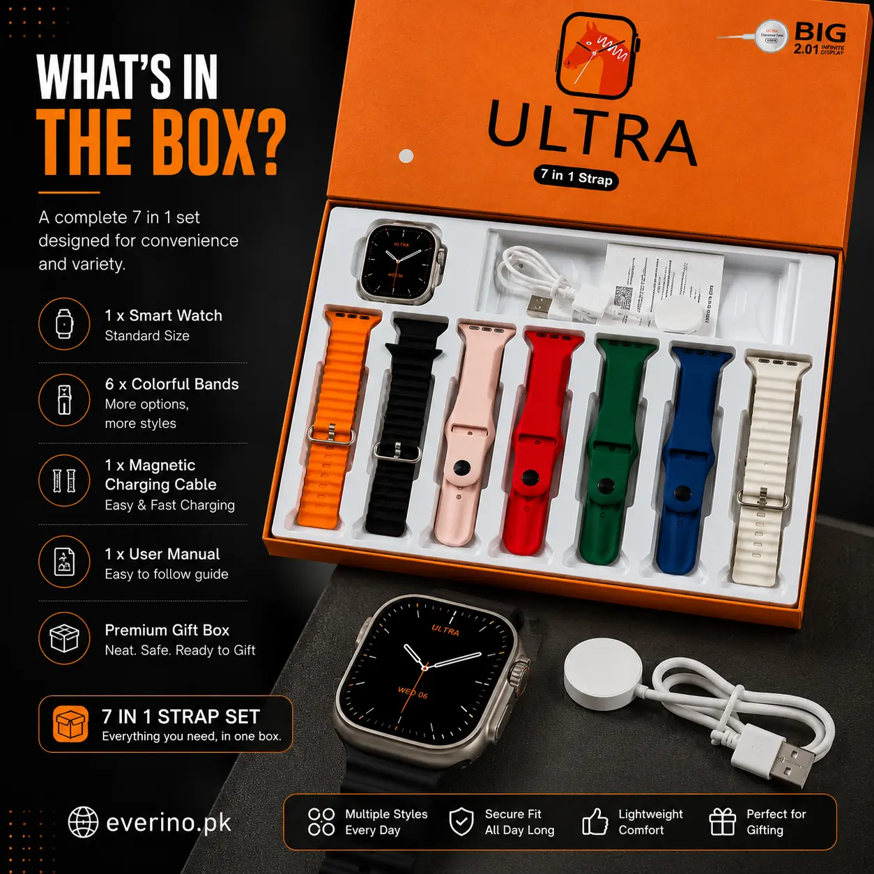multicolor smart watch