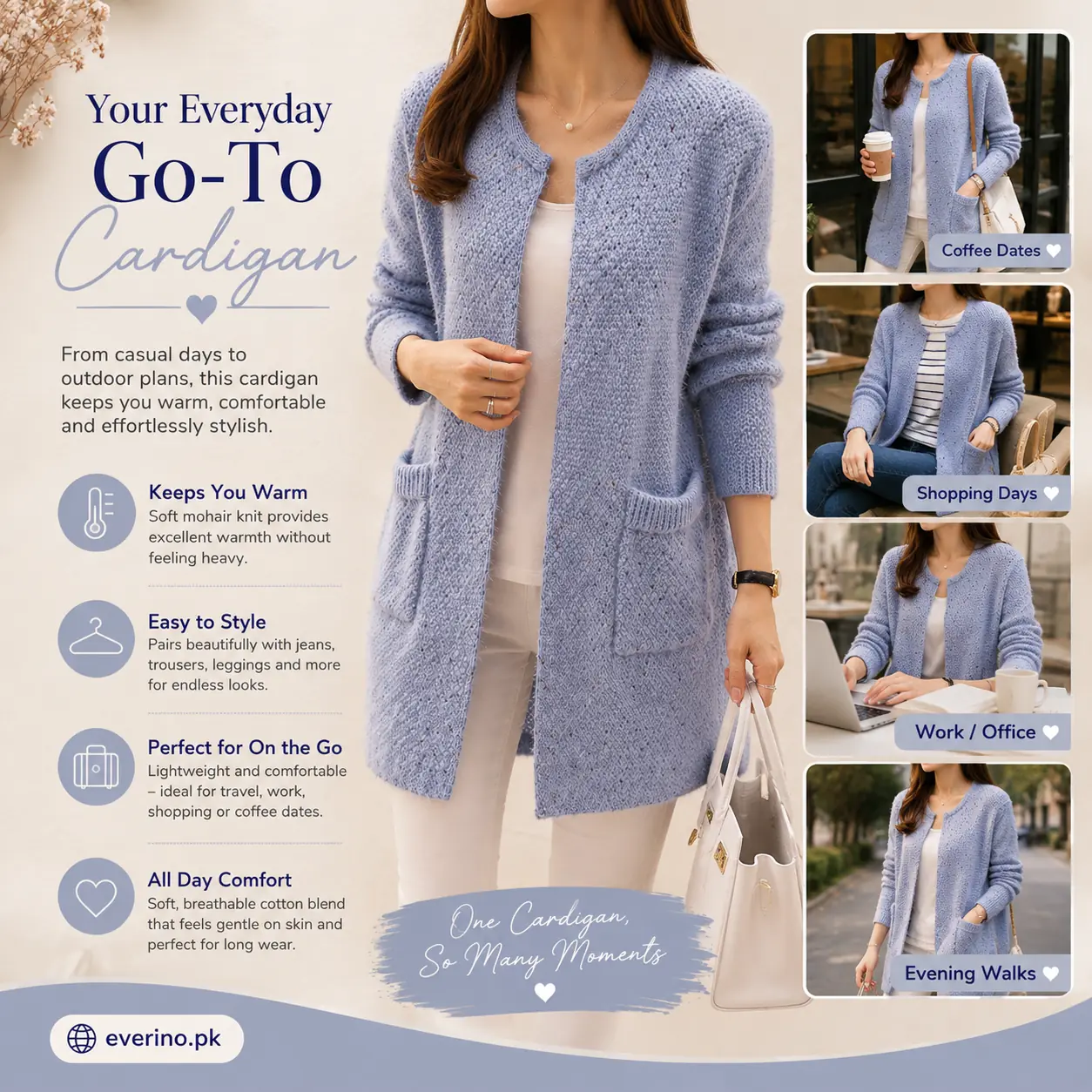 light blue mohair