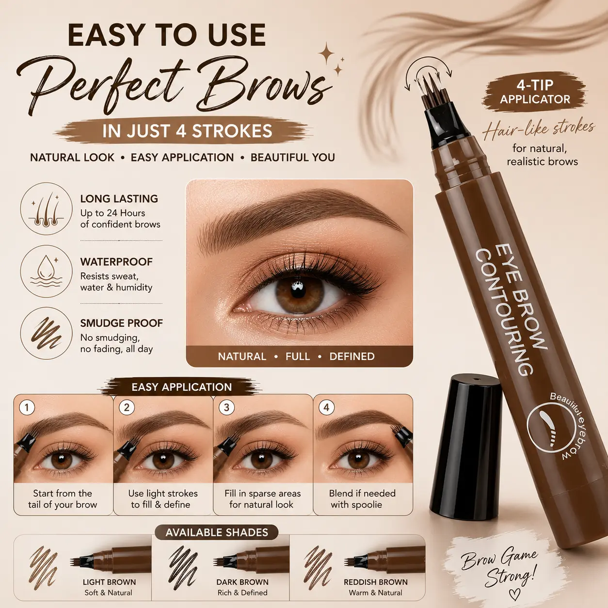 eyebrow pencil waterproof