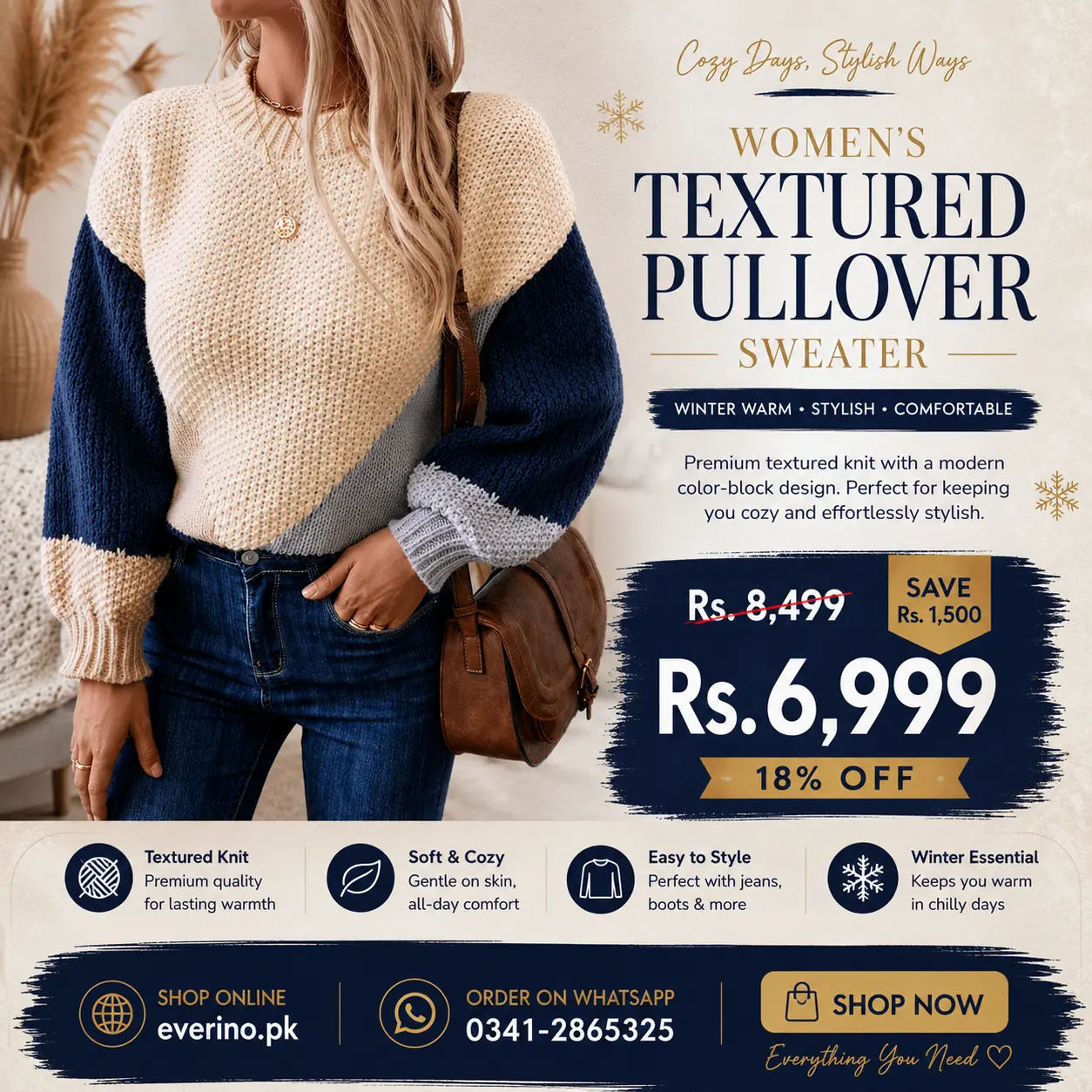 textured pullover sweater
