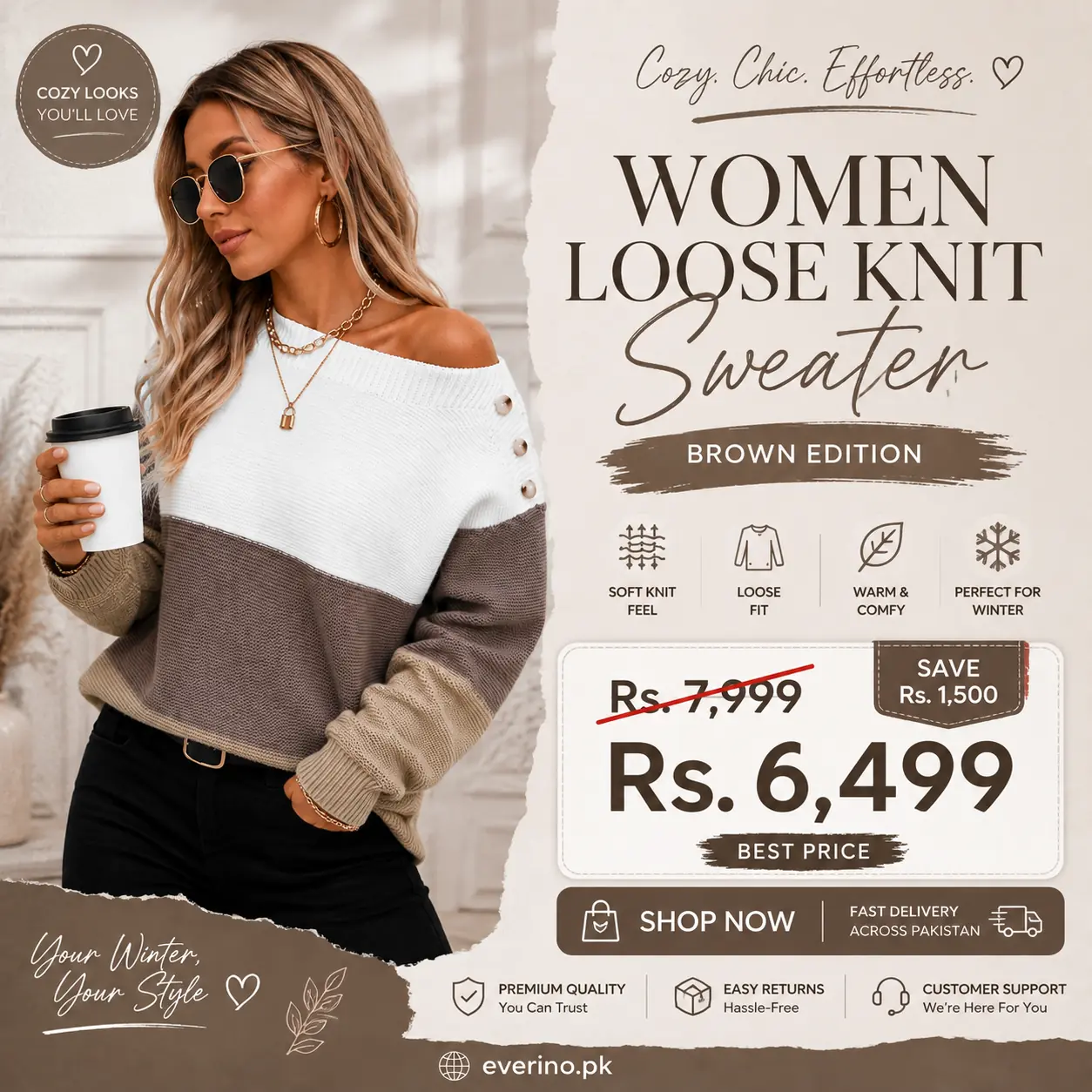 loose knit sweater