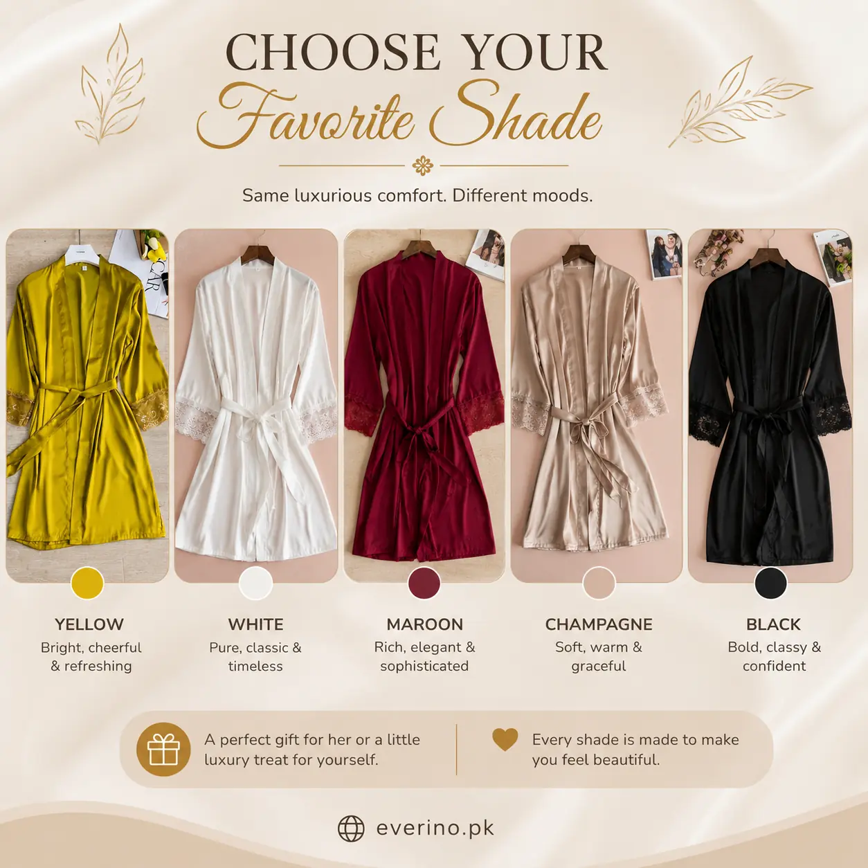 kimono bathrobe yellow