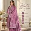 3 Pcs Womens Unstitched Sequins Embroidered Suit Most Demanding Hit Code Lalic Color With Wool Shawl