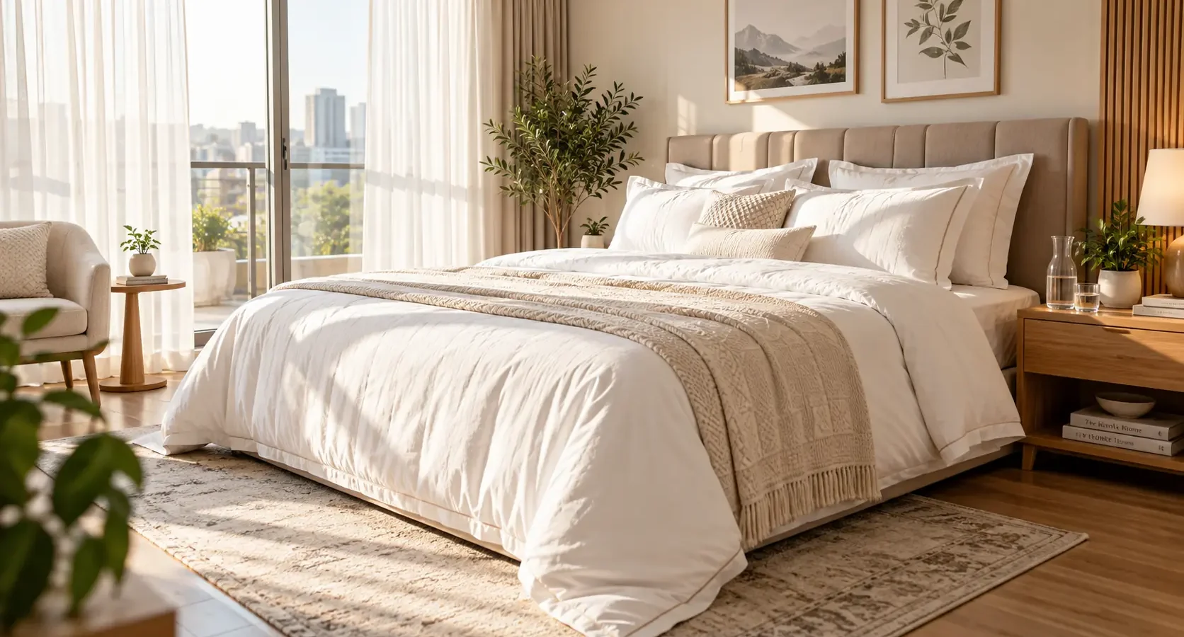 Waterproof Mattress Protector Double Bed Protection Everino PK