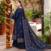 Bareeze Code HB Plain Embroidered Dhanak 3 Pcs Suit