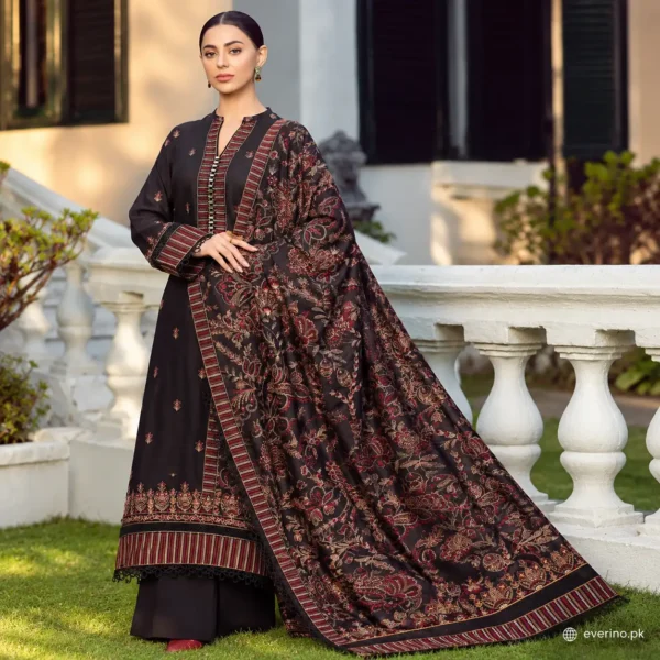 Bareeze Exclusive Code HB Embroidered 3 Pcs Dhanak Suit