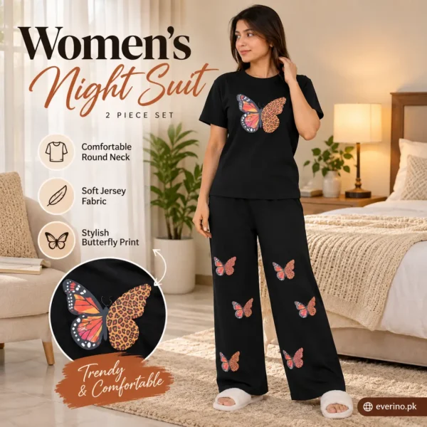 comfortable printed jersey loungewear sleep suit