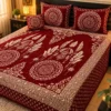 4 pcs velvet jacquard embroidered bedsheet