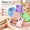 matte and glitter eyeshadow palette 100 colors