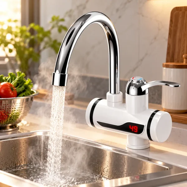 Instant 360 Electric Water Heating Tap Silver