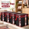 4 pack non woven clothes storage bag