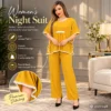 soft jersey printed nightwear suit for girls
